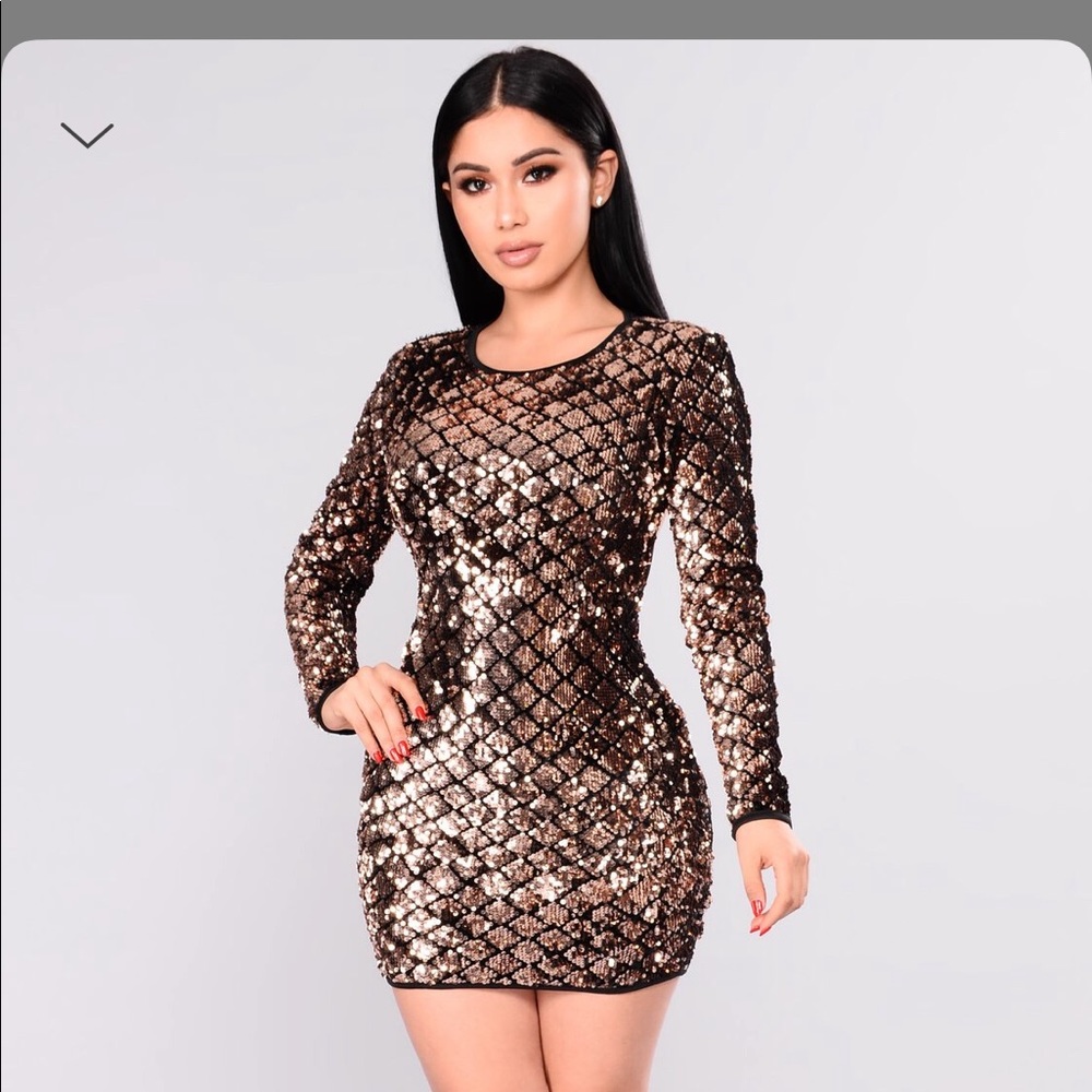 Fashion Nova Sequin dress- brand new, with tags
